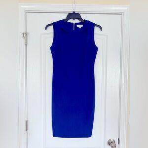 Calvin Klein Blue Dress with unique cut-out neckline